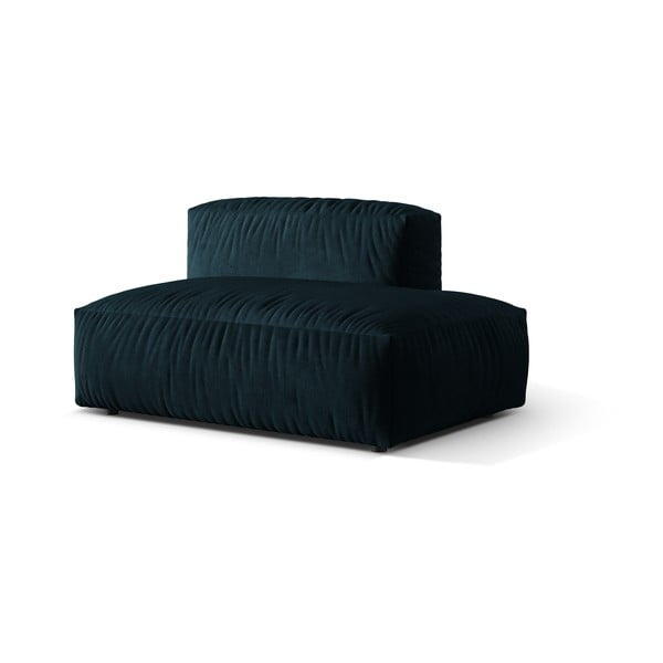 Tumši zila samta modulārā dīvāna daļa (ar labo stūri) Martina – Micadoni -image-1