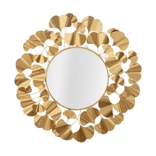 Mauro Ferretti Leaf Gold sienas spogulis zelta krāsā, ø 81 cm