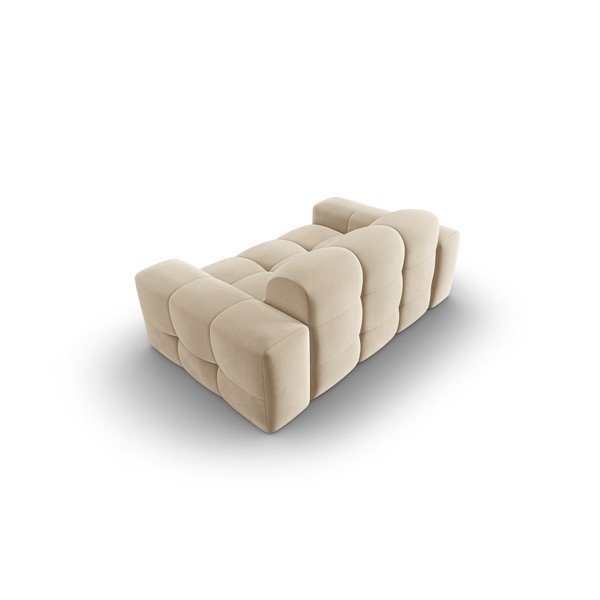 Bēšs samta dīvāns 156 cm Kendal – Micadoni Home-image-3