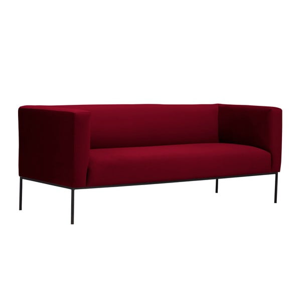 Sarkans samta dīvāns Windsor & Co Sofas Neptune, 195 cm-image-2