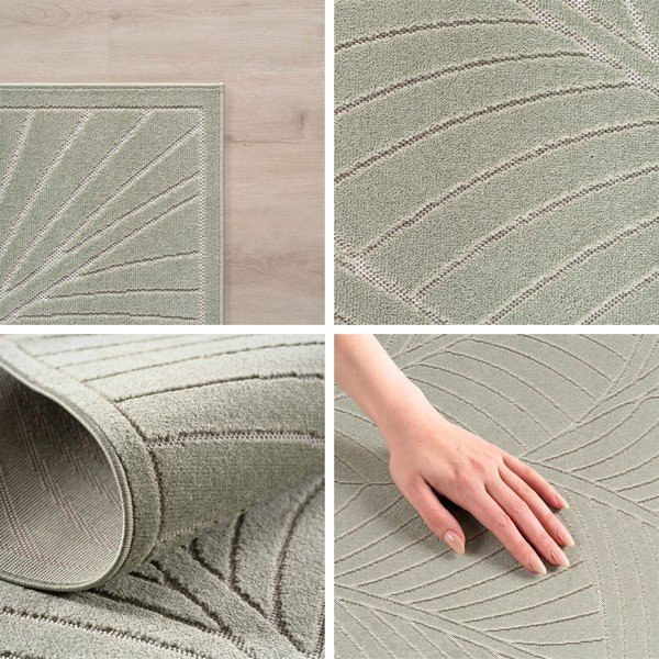 Zaļš apaļš iekštelpu un āra paklājs ø 160 cm Nova 1203 – Ayyildiz Carpets-image-2