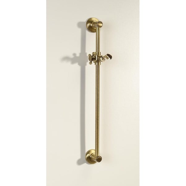 Bronzas krāsas misiņa sienas dušas stienis ar bīdāmu turētāju 67 cm Antea – Sapho-image-1