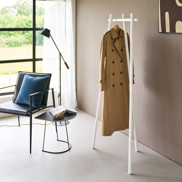 Balts metāla pakaramais 43x153,5 cm Tower Tri-Post – YAMAZAKI-image-1