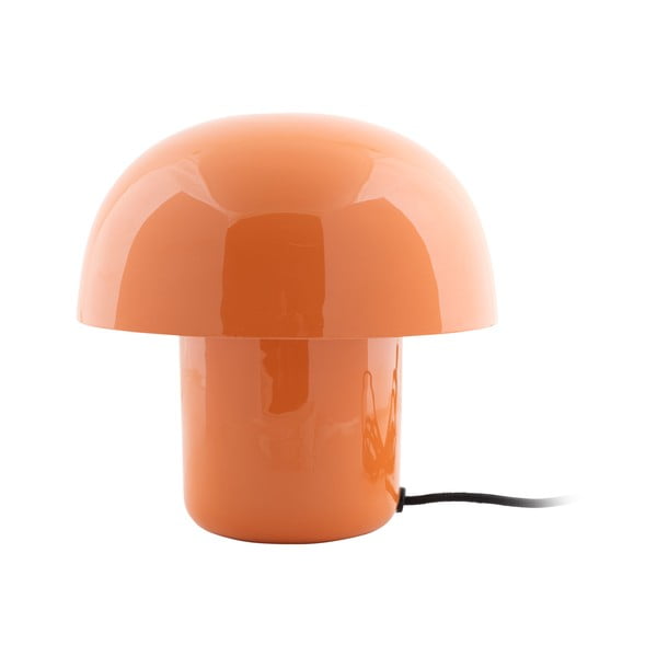 Oranža galda lampa ar metāla abažūru (augstums 20 cm) Fat Mushroom – Leitmotiv
