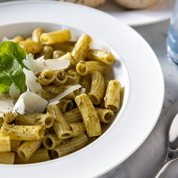 Balts porcelāna dziļais šķīvis Mikasa Ridget, ø 30 cm-image-1