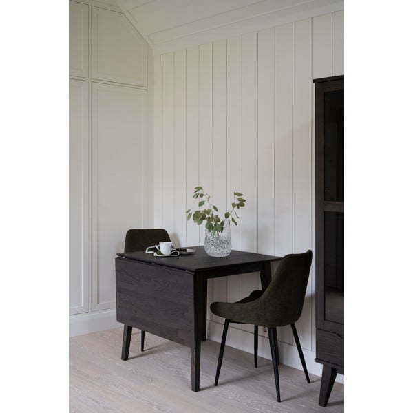 Izvelkams ozolkoka imitācijas ēdamgalds 80x80 cm Filippa – Rowico-image-1