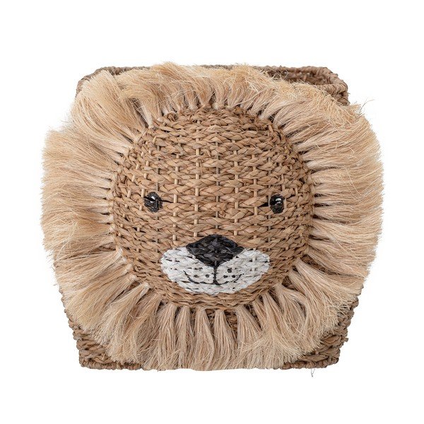 Dabīga toņa pīts bērnu rotaļlietu grozs 52x32x36 cm Harrison – Bloomingville Mini-image-2