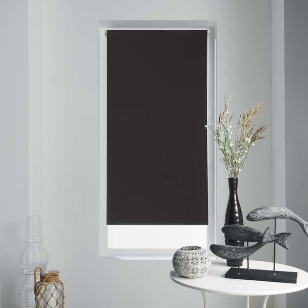 Melna tekstila žalūzija 90x180 cm Occult – douceur d'intérieur
