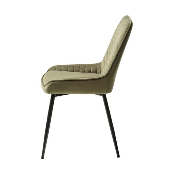 Zaļš samta pusdienu krēsls Milton – Unique Furniture-image-3