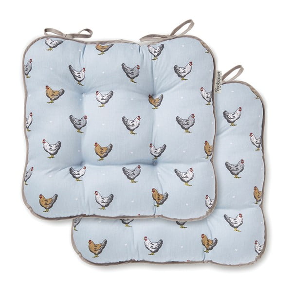 Zils kokvilnas virtuves sēdekļa spilvens Cooksmart ® Farmers -image-1