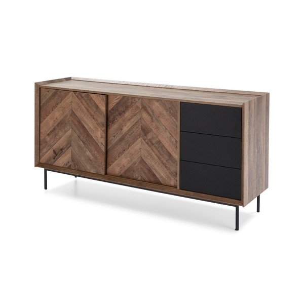 Kumode ar melnu ozolkoka imitāciju Utah – Marckeric-image-3