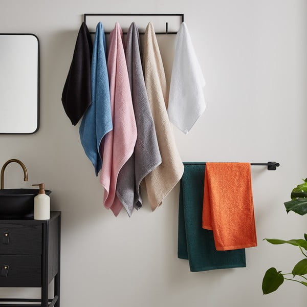 Melni ātri žūstoši/frotē kokvilnas dvieļi (2 gab.) 90x140 cm Quick Dry – Catherine Lansfield-image-3