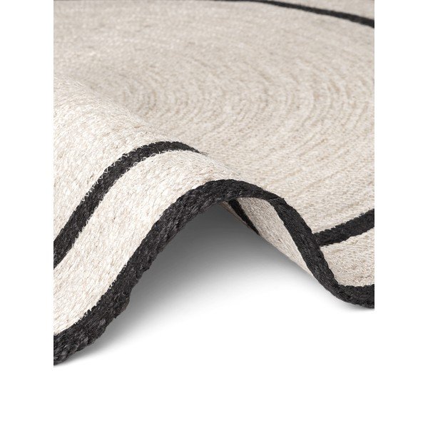 Gaiša dabīga toņa ar rokām darināts džutas apaļš paklājs ø 150 cm Lina – Hanse Home-image-4