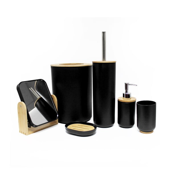 Melns plastmasas ziepju trauks Smart – douceur d'intérieur-image-1