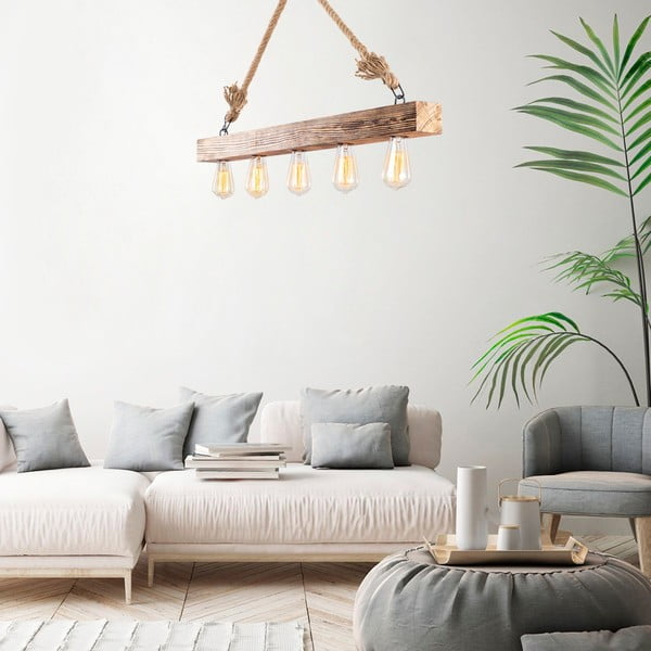 Dabīga toņa piekaramā lampa Erebos – Opviq lights-image-1