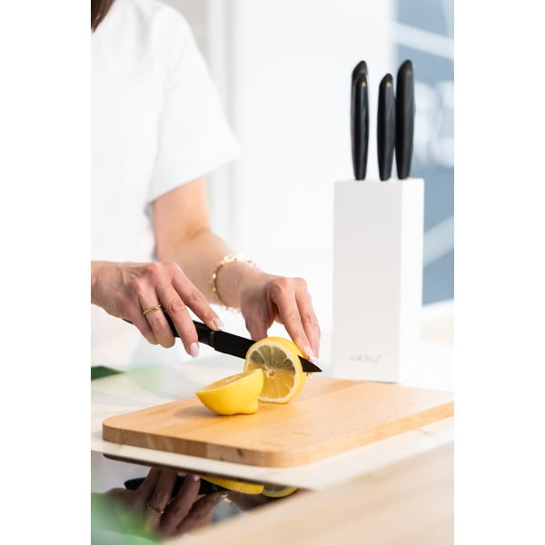 Nažu komplekts ar baltu statīvu (5 gab.) Vialli Design Caro-image-3