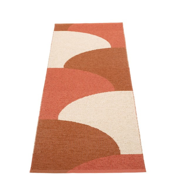 Ķieģeļu sarkans iekštelpu un āra celiņa paklājs 70x180 cm Hill Brick Rust – Pappelina