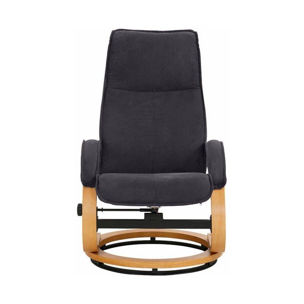 Pelēka krēsla un kāju paliktņa komplekts ar auduma pārvalku Støraa Rika-image-3