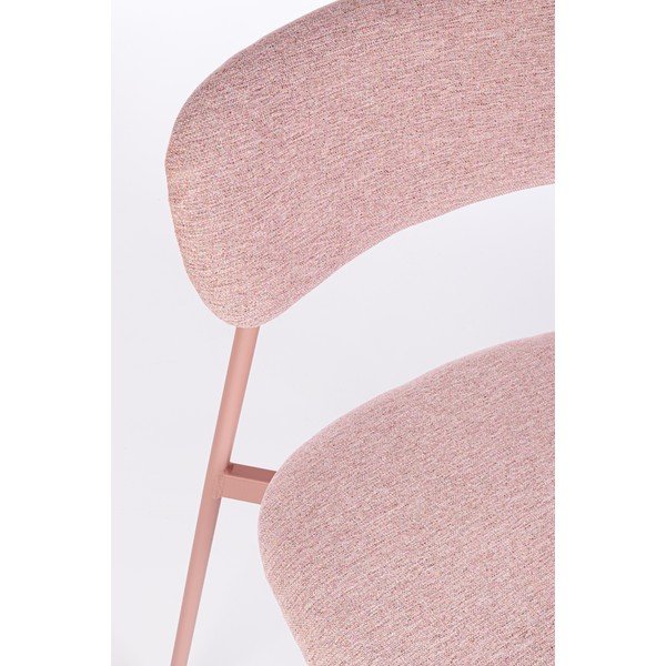 Rozā polsterēts pusdienu krēsls Inka – Yes Everyday-image-1