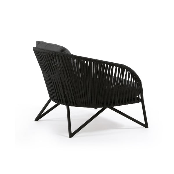 Melns dārza krēsls Kave Home Branzie-image-2