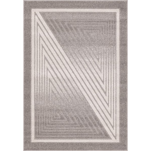 Pelēks/krēmkrāsas paklājs 80x160 cm Lori – FD
