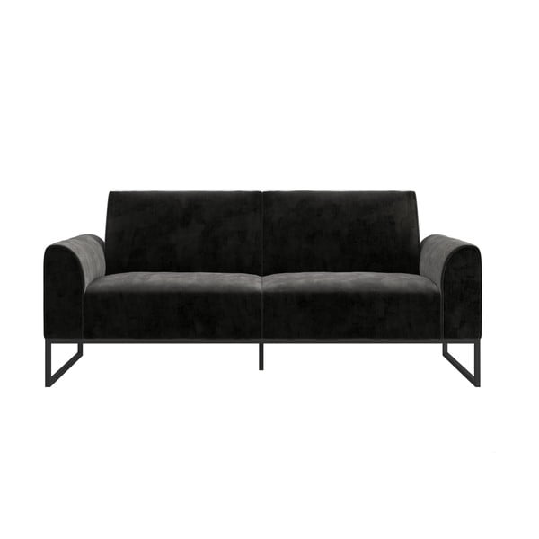 Melns dīvāns 217 cm Adley – CosmoLiving by Cosmopolitan