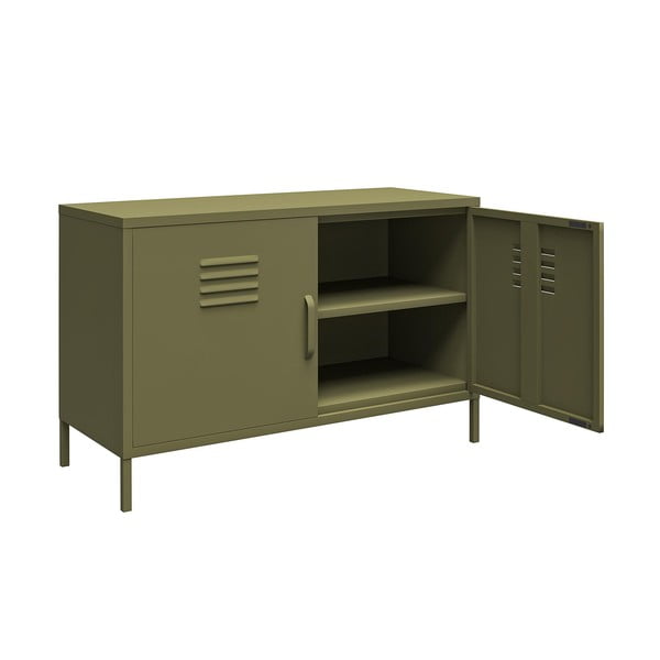 Zaļš metāla skapītis 98x63 cm Bradford – Støraa-image-3