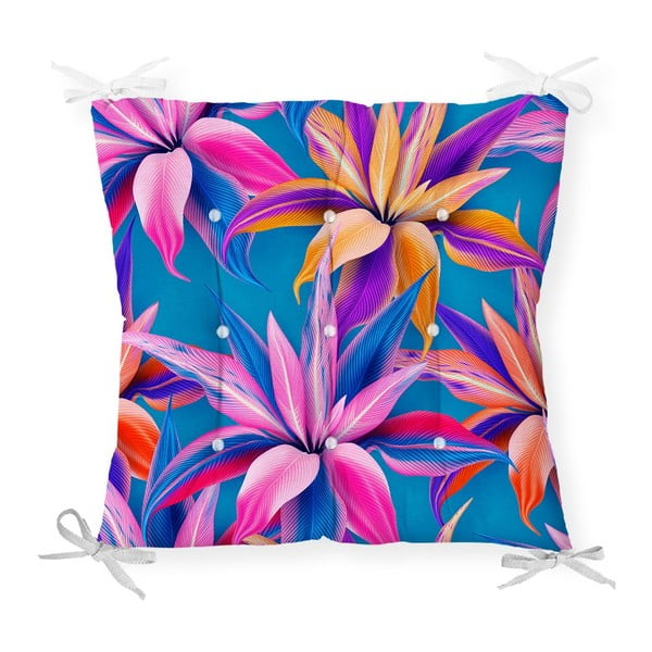 Sēdekļa spilvens ar kokvilnas maisījumu Minimalist Cushion Covers Bright Flowers, 40 x 40 cm