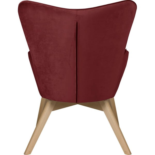 Sarkans samta atpūtas krēsls Niko – Ropez-image-4