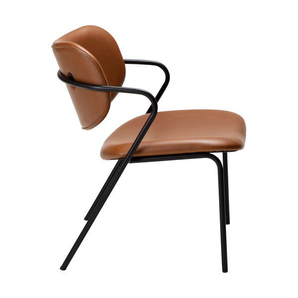 Konjaka brūns mākslīgās ādas krēsls Zed – DAN-FORM Denmark-image-3