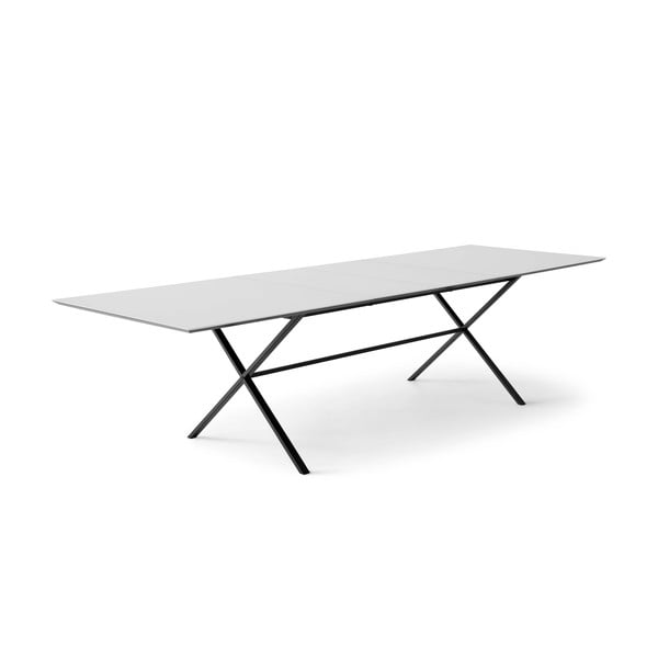 Izvelkams ēdamgalds ar papildu galda virsmu un baltu galda virsmu 90x165 cm Meza – Hammel Furniture-image-1