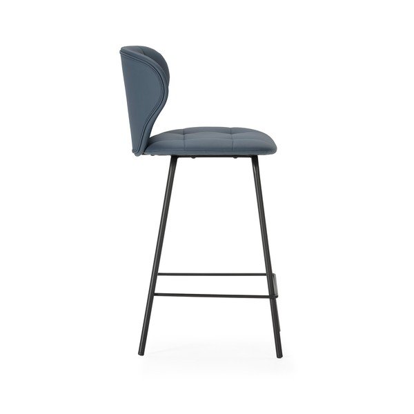 Tumši pelēki bāra krēsli (2 gab.) (sēdekļa augstums 67 cm) Maura – Marckeric-image-3