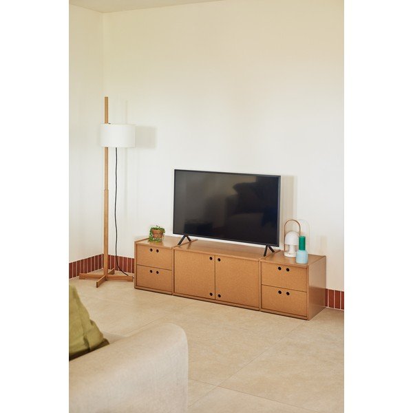 Dabīga toņa TV galdiņš 157x42x40 cm Wally – Teulat-image-1