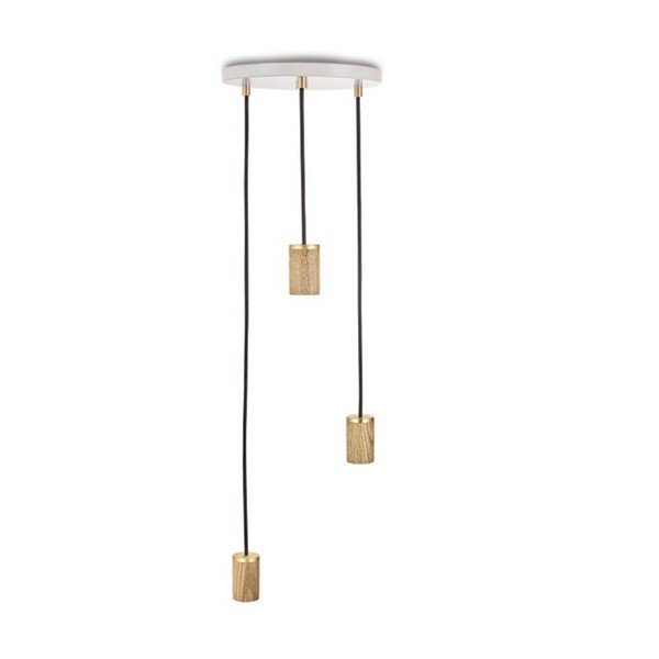 Balta/dabīga toņa piekaramā lampa ar regulējamu spilgtumu ø 25 cm – tala