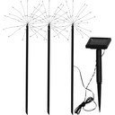 LED zemē spraužami āra gaismekļi ar saules baterijām (3 gab.) (augstums 40 cm) Firework  – Star Trading