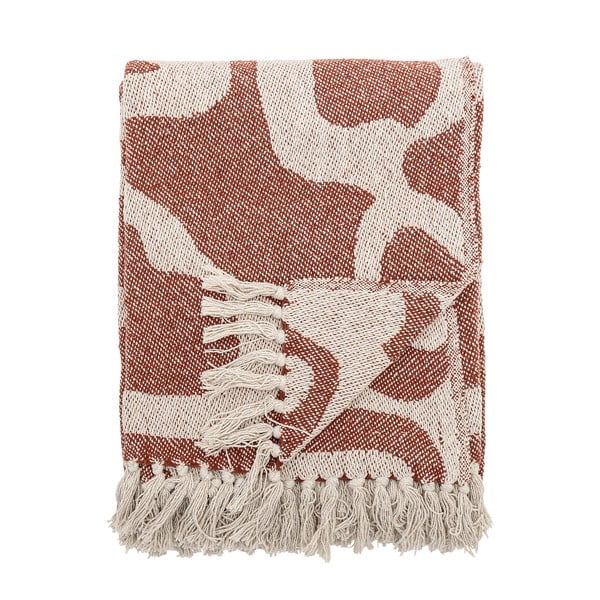 Brūns pleds no pārstrādātas kokvilnas 130x160 cm Salobre – Bloomingville-image-3