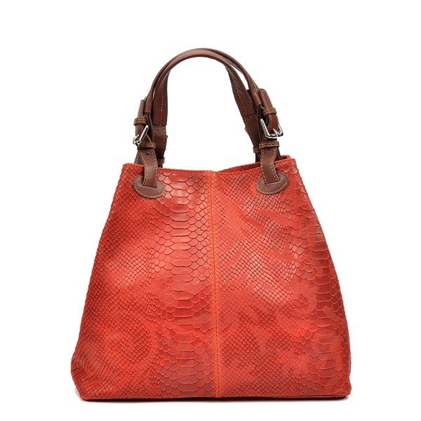 Sarkana ādas rokassomiņa Luisa Vannini Marcelle-image-1