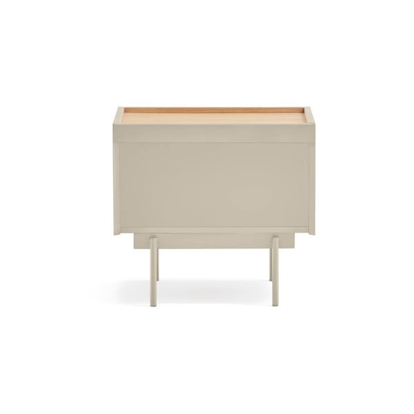 Bēšs/dabīga toņa naktsskapītis ar ozolkoka imitāciju Otto – Teulat-image-3