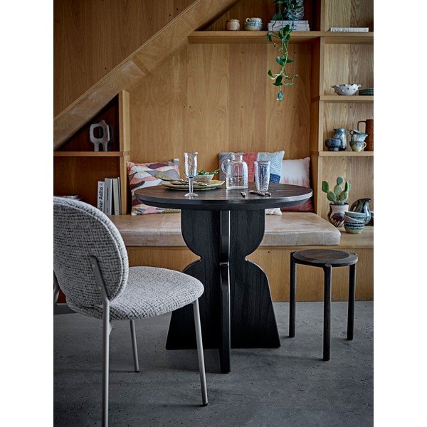 Pelēks tekstila pusdienu krēsls Percey – Bloomingville-image-1