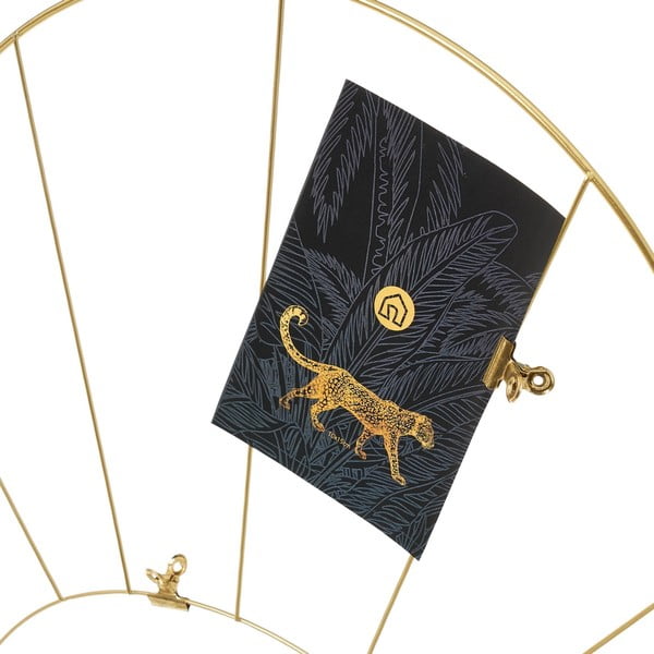 2 metāla foto statīvu komplekts zelta krāsā Casa Selección-image-2