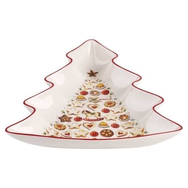 Sarkanbalts porcelāna servīzes Ziemassvētku eglītes formā Villeroy & Boch Tree-image-1