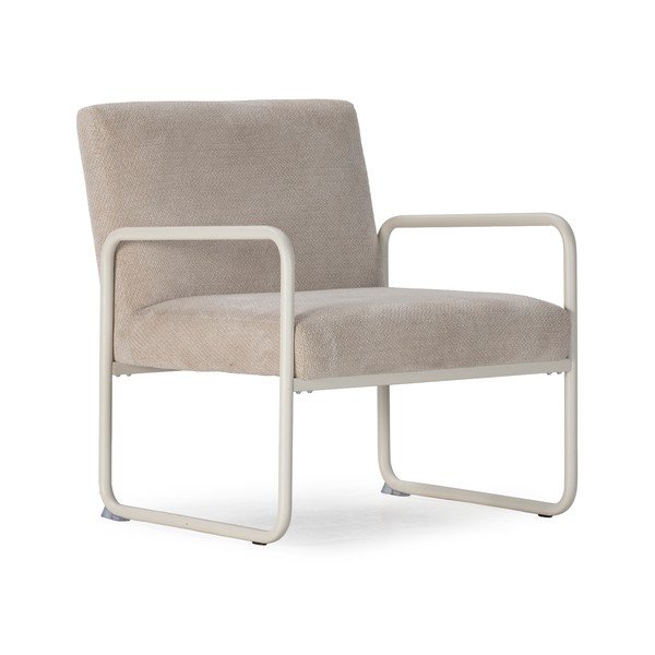 Bēšs atpūtas krēsls no šenila auduma Vince – MOME