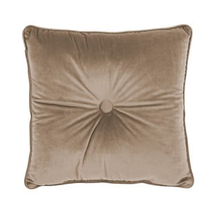 Gaiši brūns spilvens Tiseco Home Studio Velvet Button, 45 x 45 cm