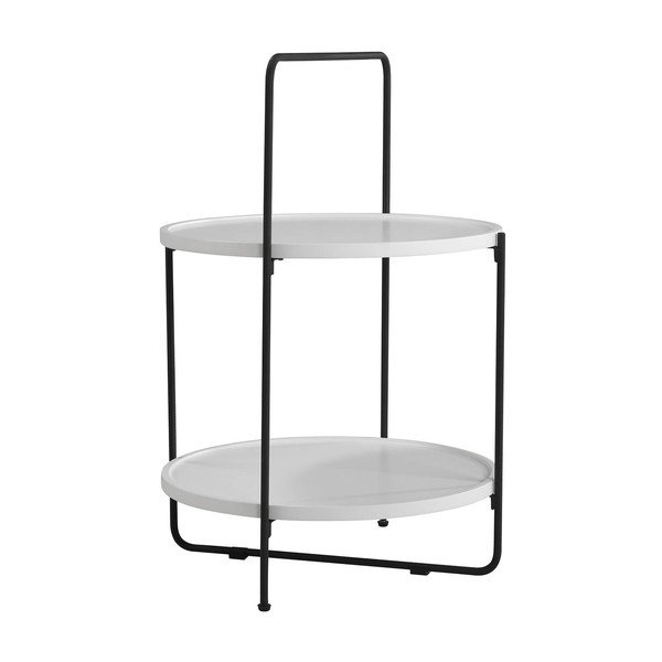 Melnbalts glabāšanas galds Alessio, ø 45 cm-image-1
