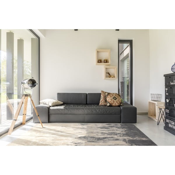 Pelēks/bēšs vilnas paklājs 170x240 cm Niagara graphite – Agnella-image-1