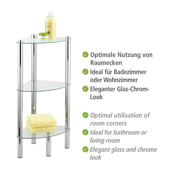 Stūra plaukts ar 3 nodalījumiem Wenko Corner-image-1