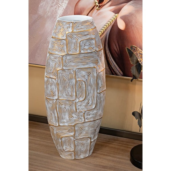 Zelta krāsas polirezīna vāze (augstums 59,5 cm) Eclips – Mauro Ferretti-image-1