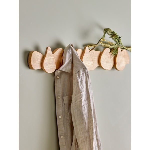 Dabīga toņa gumijkoka masīvkoka sienas pakaramais Ross – Bloomingville-image-1