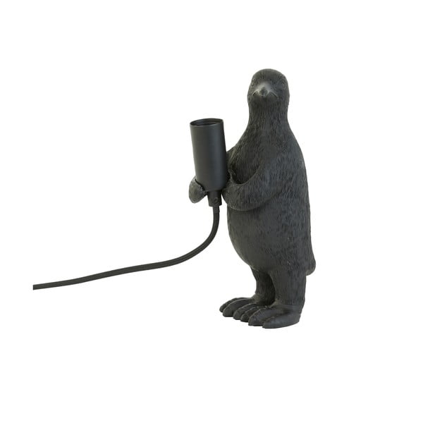 Matēti melna galda lampa (augstums 24 cm) Penguin – Light & Living