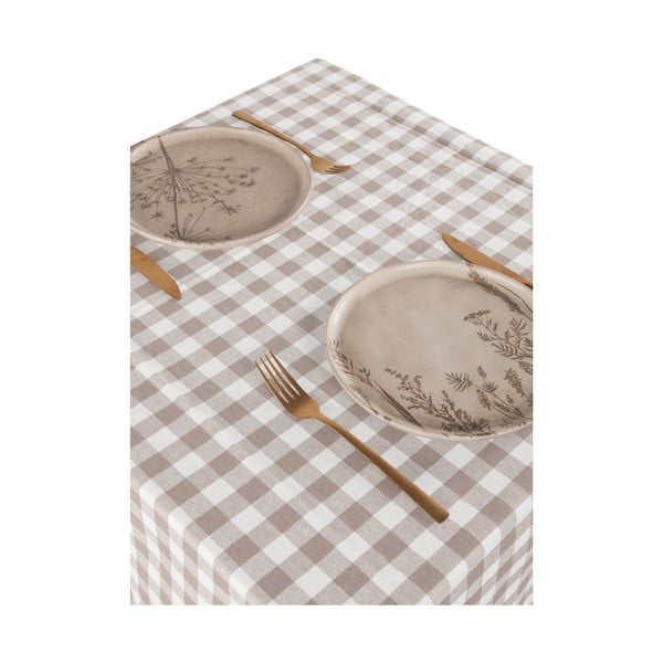 Kokvilnas galdauts 150x150 cm Gingham – Tiseco Home Studio-image-1